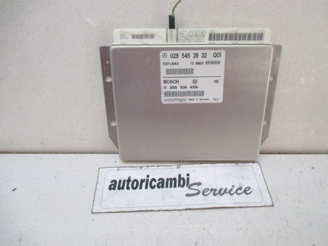 KONTROLA ESP ENOTA  OEM N. 265109459 ORIGINAL REZERVNI DEL MERCEDES CLASSE A W168 5P V168 3P 168.031 168.131 (1997 - 2000) DIESEL LETNIK 2000