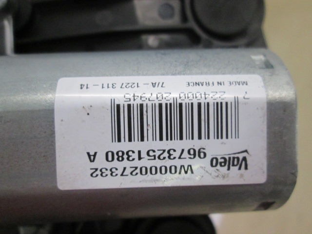 MOTORCEK ZADNJEGA BRISALCA OEM N. 9673251380A ORIGINAL REZERVNI DEL PEUGEOT 208 CA CC MK1 (2012 -2019) BENZINA/GPL LETNIK 2014