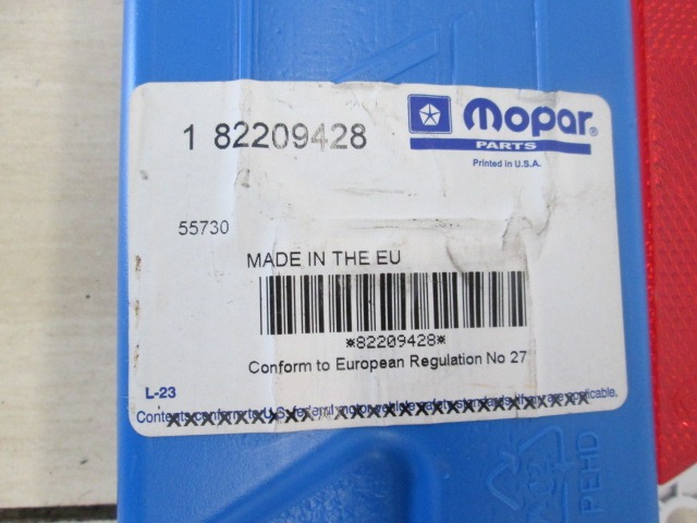 OPOZORILNI TRIKOTNIK OEM N. 182209428 ORIGINAL REZERVNI DEL JEEP GRAND CHEROKEE WH WK MK3 (05/2005-08/2008) DIESEL LETNIK 2007