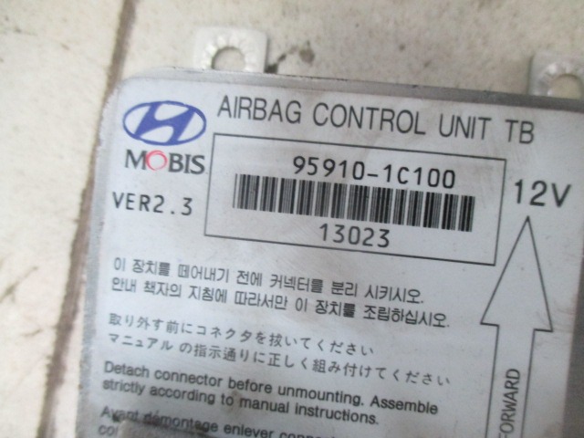 KIT AIRBAG KOMPLET OEM N. 16978 KIT AIRBAG COMPLETO ORIGINAL REZERVNI DEL HYUNDAI GETZ TB (2002 - 02/2006) BENZINA LETNIK 2005