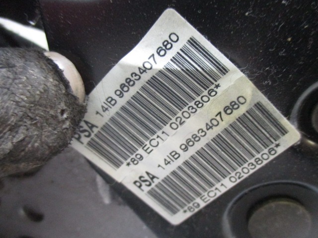 OEM N. 9683407680 ORIGINAL REZERVNI DEL PEUGEOT 207 / 207 CC R WA WC WD WK (05/2009 - 2015) BENZINA LETNIK 2009