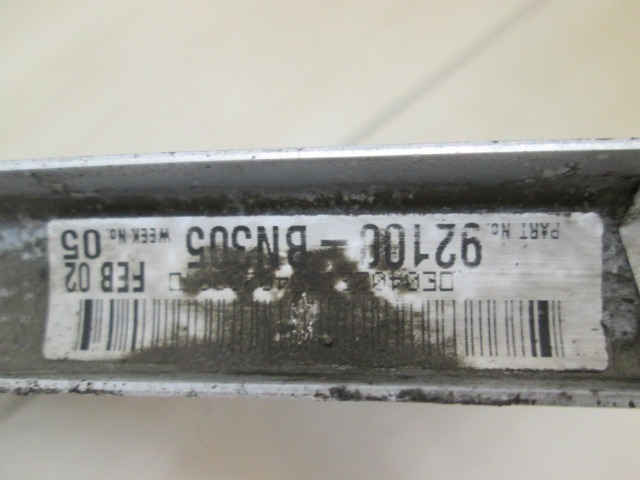 HLADILNIK KLIME OEM N. 92100BN305 ORIGINAL REZERVNI DEL NISSAN PRIMERA P12E (01/2002 - 10/2006) DIESEL LETNIK 2002