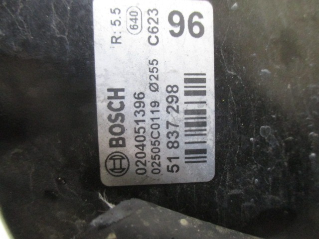 SERVO OJACEVALNIK ZAVOR S PUMPO OEM N. 51837298 ORIGINAL REZERVNI DEL FIAT IDEA 350 R (2008 - 2012) BENZINA LETNIK 2010