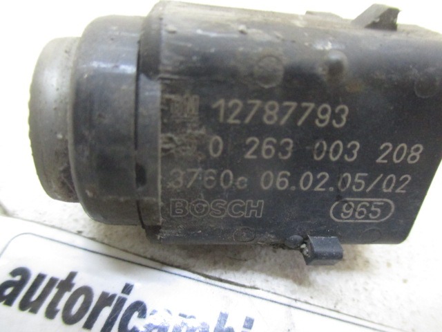 PARKIRNI SENZORJI OEM N. 12787793 ORIGINAL REZERVNI DEL OPEL ASTRA H A04 L48,L08,L35,L67 5P/3P/SW (2004 - 2007) DIESEL LETNIK 2005