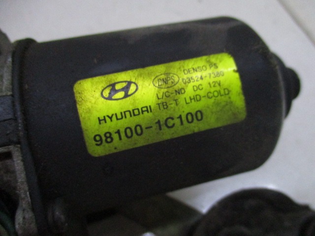 MOTORCEK PREDNJIH BRISALCEV OEM N. 98100-1C100 ORIGINAL REZERVNI DEL HYUNDAI GETZ TB (2002 - 02/2006) DIESEL LETNIK 2004