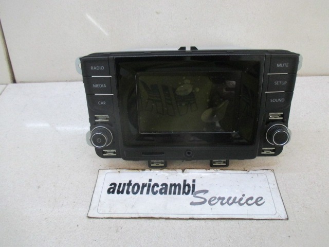 RADIO CD / OJACEVALNIK / IMETNIK HIFI OEM N. 6C0035885A ORIGINAL REZERVNI DEL VOLKSWAGEN POLO 6R1 6C1 R (02/2014 - 2017) BENZINA LETNIK 2014