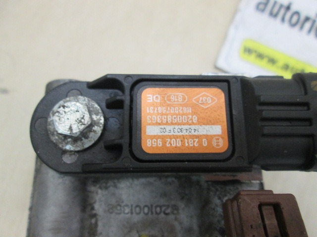 TLAK IZPUSNIH PLINOV SENZORJA OEM N. 8200685363 ORIGINAL REZERVNI DEL RENAULT TRAFIC JL FL EL MK2 (2001 - 2014) DIESEL LETNIK 2014