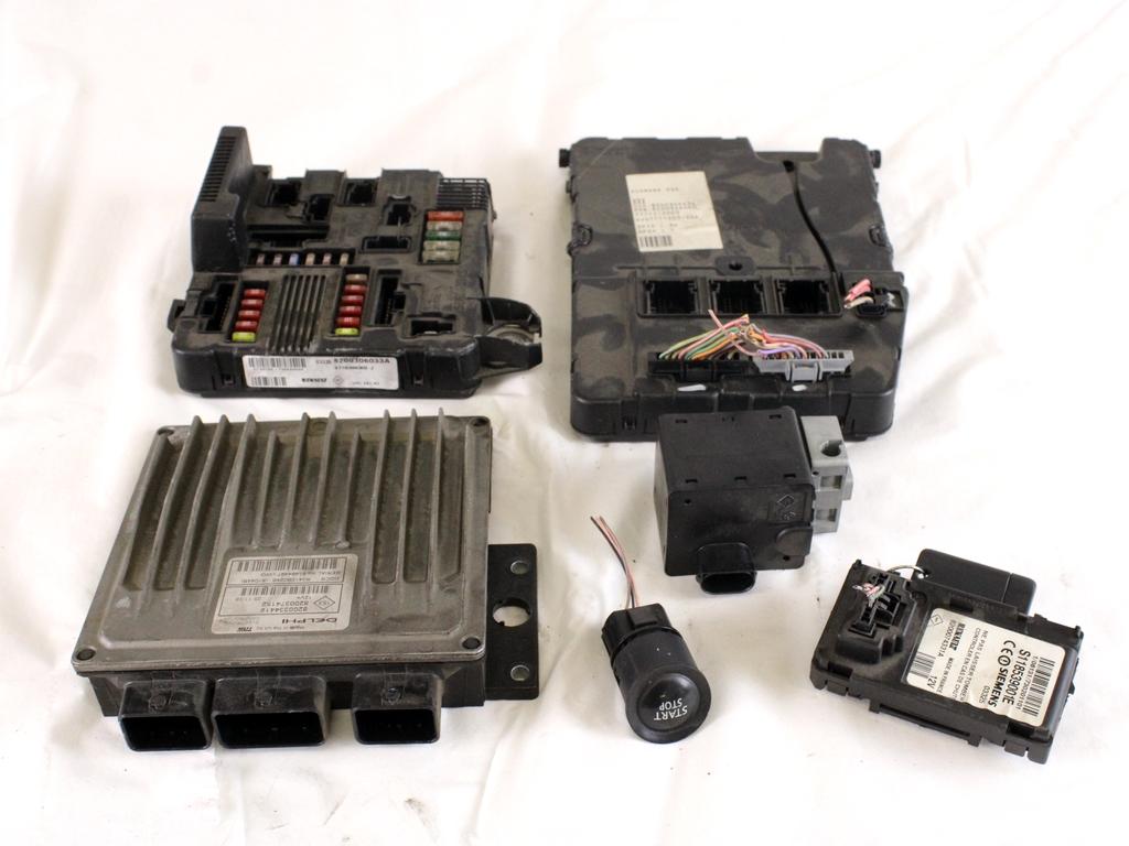 KOMPLET ODKLEPANJE IN VZIG  OEM N. 16919 KIT ACCENSIONE AVVIAMENTO ORIGINAL REZERVNI DEL RENAULT MEGANE MK2 BM0/1 CM0/1 EM0/1 KM0/1 LM0/1 BER/GRANDTOUR  (10/2002 - 02/2006) DIESEL LETNIK 2004
