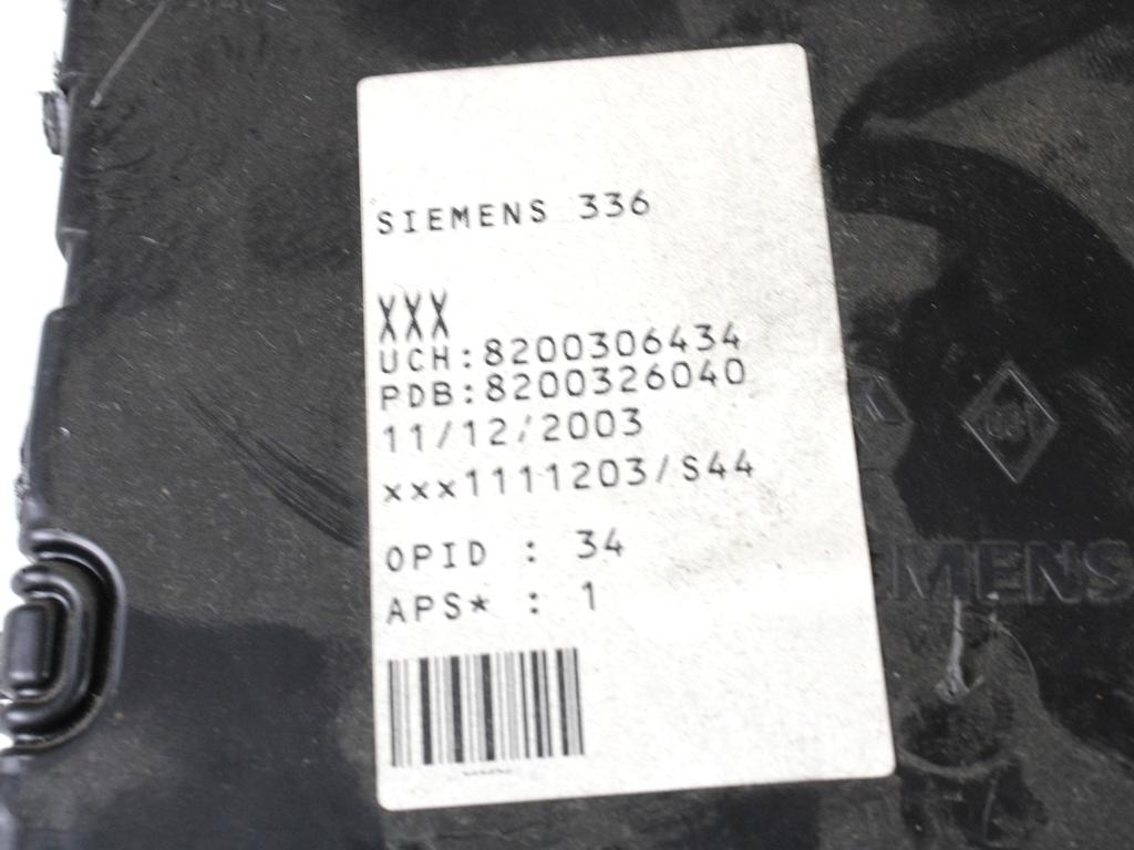KOMPLET ODKLEPANJE IN VZIG  OEM N. 16919 KIT ACCENSIONE AVVIAMENTO ORIGINAL REZERVNI DEL RENAULT MEGANE MK2 BM0/1 CM0/1 EM0/1 KM0/1 LM0/1 BER/GRANDTOUR  (10/2002 - 02/2006) DIESEL LETNIK 2004