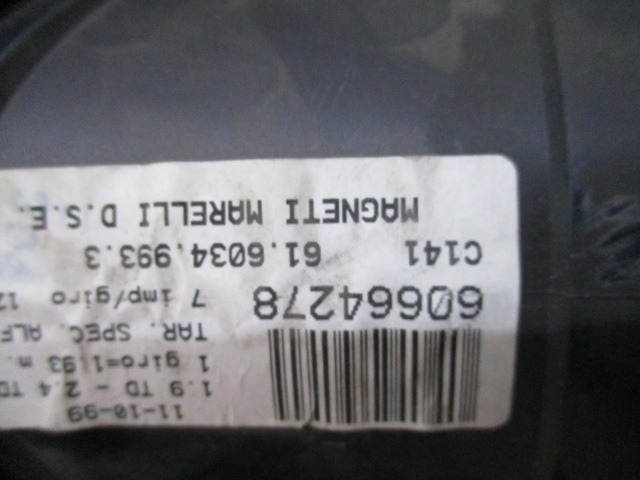 KILOMETER STEVEC OEM N. 60664278 ORIGINAL REZERVNI DEL ALFA ROMEO 156 932 BER/SW (1997 - 03/2000)DIESEL LETNIK 1999