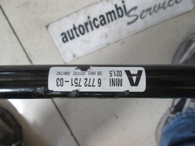 SPREDNJI STABILIZATOR OEM N. 31356772751 ORIGINAL REZERVNI DEL MINI ONE / COOPER BERLINA CABRIO R56 R57 (2007 - 2013) BENZINA LETNIK 2008
