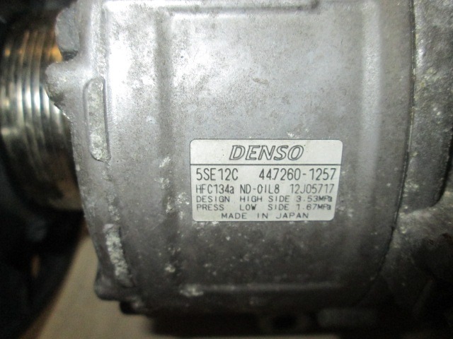 KOMPRESOR KLIME  OEM N. 4472601257 ORIGINAL REZERVNI DEL TOYOTA RAV 4 A3 MK3 (2006 - 03/2009) DIESEL LETNIK 2008