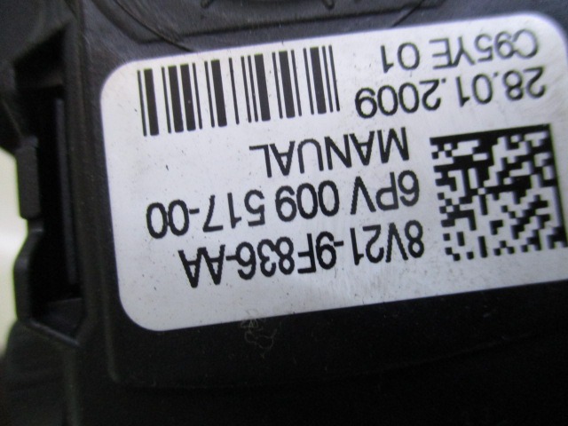 PEDALI OEM N. 8V219F836 ORIGINAL REZERVNI DEL FORD FIESTA CB1 CNN MK6 (09/2008 - 11/2012) DIESEL LETNIK 2009