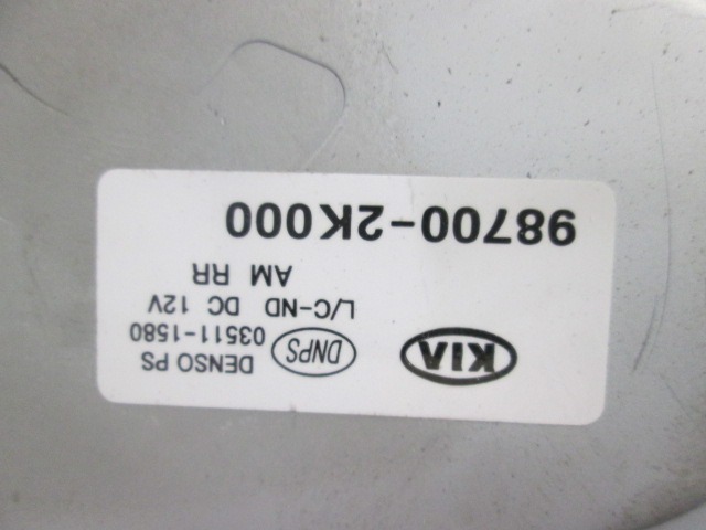 MOTORCEK ZADNJEGA BRISALCA OEM N. 987002K000 ORIGINAL REZERVNI DEL KIA SOUL AM MK1 (2008 - 2013) DIESEL LETNIK 2010