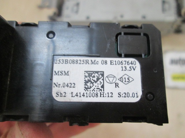 REZERVNI DELI, RADIJSKO-NAVIGACIJSKE NAPRAVE OEM N. 259156379R ORIGINAL REZERVNI DEL RENAULT CAPTUR J5 H5 (2013 - 2019) DIESEL LETNIK 2014
