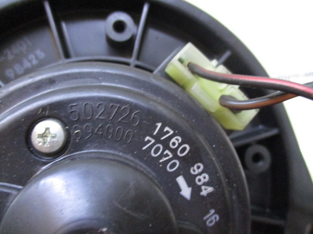 VENTILATOR  KABINE  OEM N. 502726-1760 ORIGINAL REZERVNI DEL SUBARU IMPREZA GR GH G3 (06/2007 - 04/2013) BENZINA/GPL LETNIK 2009