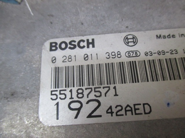 KOMPLET ODKLEPANJE IN VZIG  OEM N. 17137 KIT ACCENSIONE AVVIAMENTO ORIGINAL REZERVNI DEL FIAT STILO 192 BER/SW (2001 - 2004) DIESEL LETNIK 2003