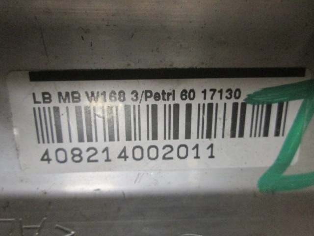 AIRBAG SOPOTNIK OEM N.  ORIGINAL REZERVNI DEL MERCEDES CLASSE A W168 V168 R (2001 - 2005) DIESEL LETNIK 2001