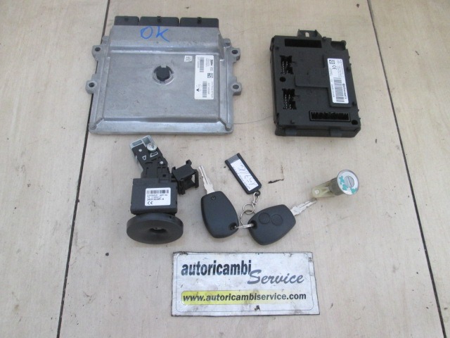 KOMPLET ODKLEPANJE IN VZIG  OEM N. 58143 KIT ACCENSIONE AVVIAMENTO ORIGINAL REZERVNI DEL DACIA SANDERO / SANDERO STEPWAY MK2 (2012 - 2016) BENZINA LETNIK 2013
