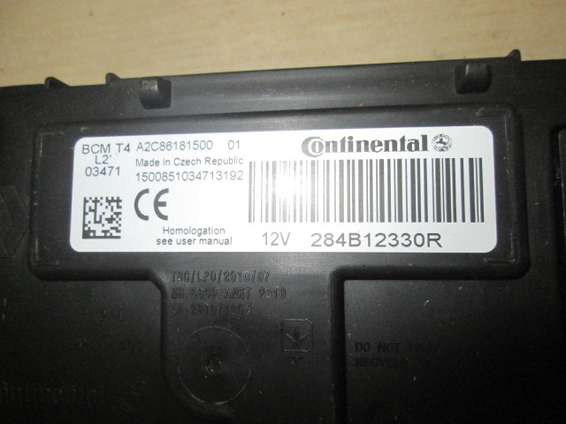KOMPLET ODKLEPANJE IN VZIG  OEM N. 58143 KIT ACCENSIONE AVVIAMENTO ORIGINAL REZERVNI DEL DACIA SANDERO / SANDERO STEPWAY MK2 (2012 - 2016) BENZINA LETNIK 2013