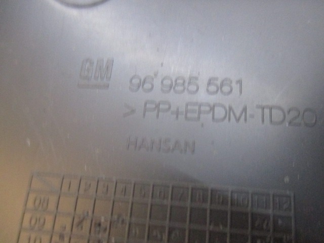 PREDAL ZA DOKUMENTE OEM N. 96985561 ORIGINAL REZERVNI DEL CHEVROLET CRUZE J300 J305 (2009 - 2019) DIESEL LETNIK 2013
