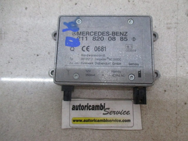 OJACEVALEC / ANTENA OEM N. 2118200885 ORIGINAL REZERVNI DEL MERCEDES CLASSE C W203 BER/SW (2000 - 2007) DIESEL LETNIK 2005