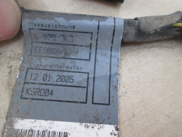 ELEKTRICNA NAPELJAVA OEM N. 61126928363 ORIGINAL REZERVNI DEL BMW SERIE 5 E60 E61 (2003 - 2010) DIESEL LETNIK 2005