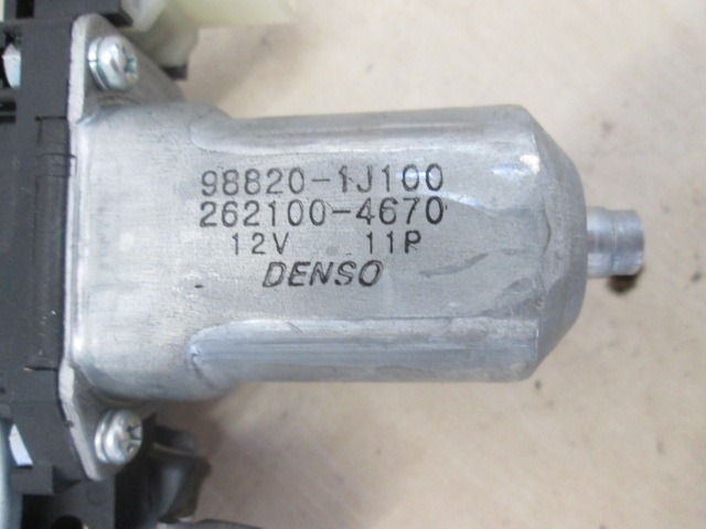 MEHANIZEM DVIGA SPREDNJIH STEKEL  OEM N. 988201J100 ORIGINAL REZERVNI DEL HYUNDAI I20 PB PBT MK1 R (2012 - 2014) DIESEL LETNIK 2012