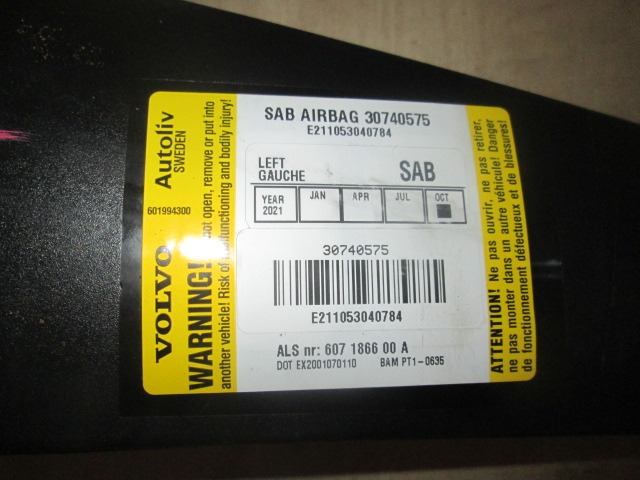 AIRBAG SPREDNJI SEDEZ OEM N. 30740575 ORIGINAL REZERVNI DEL VOLVO V50 545 (2004 - 05/2007) DIESEL LETNIK 2004