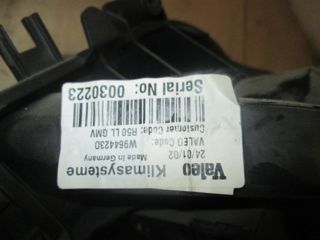 VENTILATOR  KABINE  OEM N. 67326935371 ORIGINAL REZERVNI DEL MINI ONE / COOPER / COOPER S R50 R52 R53 (2001-2006) BENZINA/GPL LETNIK 2002