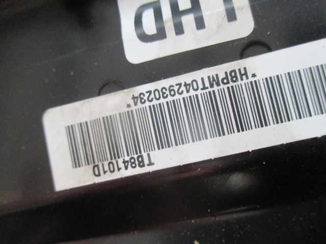 KIT AIRBAG KOMPLET OEM N. 19918 KIT AIRBAG COMPLETO ORIGINAL REZERVNI DEL HYUNDAI GETZ TB R (02/2006 - 2008) DIESEL LETNIK 2007