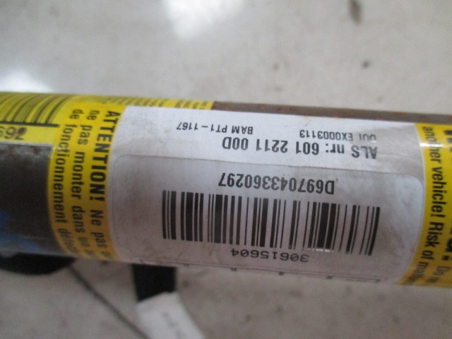 ZRACNA BLAZINA GLAVA LEVA OEM N. 30615604 ORIGINAL REZERVNI DEL VOLVO V50 545 (2004 - 05/2007) DIESEL LETNIK 2005