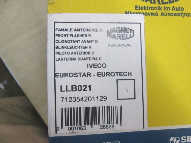 SPREDNJI INDIKATOR OEM N. 712354000000 ORIGINAL REZERVNI DEL IVECO EUROTECH SERIE 180 190 240 400 440 (1992 - 2002)DIESEL LETNIK 1992