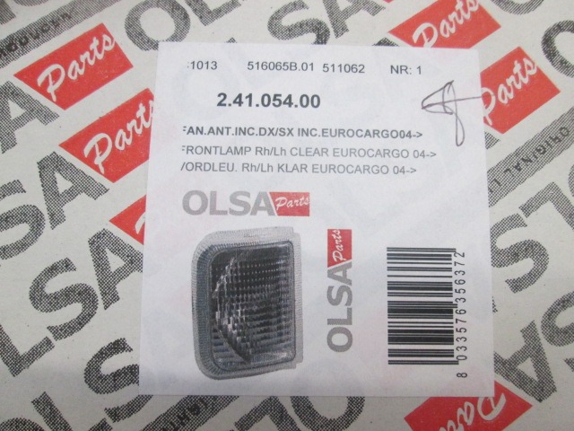 SPREDNJI INDIKATOR OEM N. 504047573 ORIGINAL REZERVNI DEL IVECO EUROCARGO MK2 (2003 - 2015)DIESEL LETNIK 2003