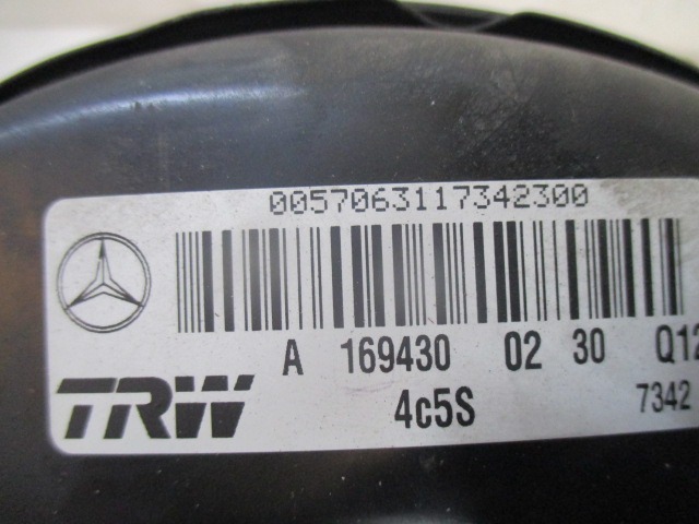 SERVO OJACEVALNIK ZAVOR S PUMPO OEM N. A1694300230 ORIGINAL REZERVNI DEL MERCEDES CLASSE A W169 5P C169 3P (2004 - 04/2008) DIESEL LETNIK 2006