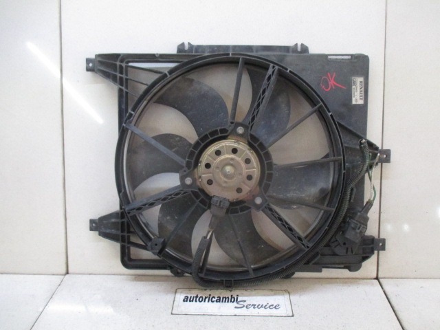 VENTILATOR HLADILNIKA OEM N. 7700428659 ORIGINAL REZERVNI DEL RENAULT CLIO BB CB MK2 R / CLIO STORIA (05/2001 - 2012) BENZINA LETNIK 2002