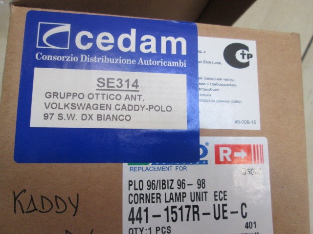 SPREDNJI INDIKATOR OEM N. 6K5953049B ORIGINAL REZERVNI DEL VOLKSWAGEN CADDY 9K9B MK2 (1996 - 2005)DIESEL LETNIK