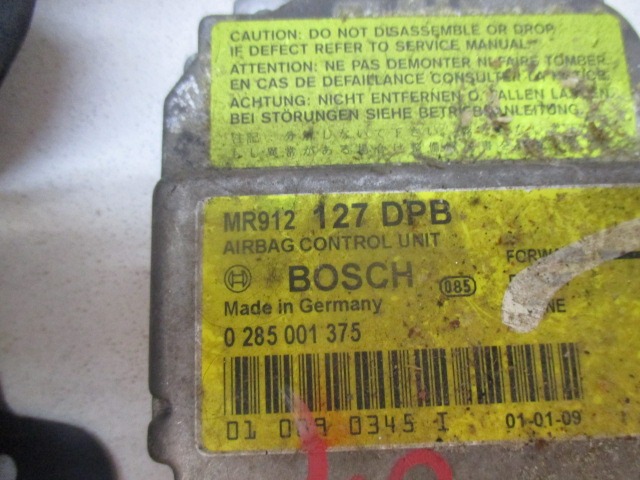 KIT AIRBAG KOMPLET OEM N. 16177 KIT AIRBAG COMPLETO ORIGINAL REZERVNI DEL MITSUBISHI SPACESTAR DG_A (1998 - 2005) BENZINA LETNIK 2002