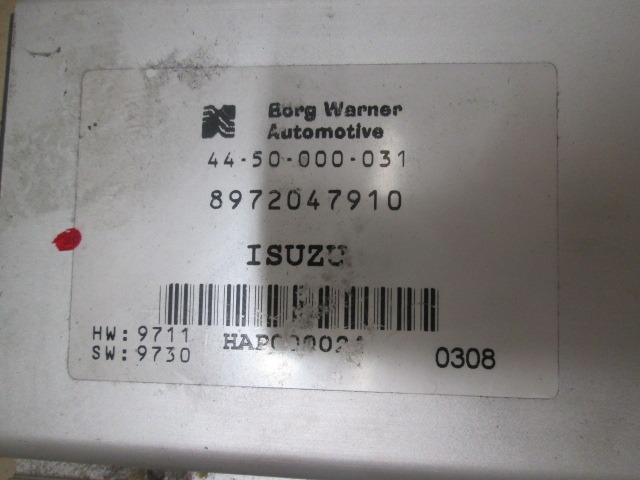 RAZNE KRMILNE ENOTE  OEM N. 8972047910 ORIGINAL REZERVNI DEL ISUZU TROOPER MK3 (2001 - 2003) DIESEL LETNIK 2001