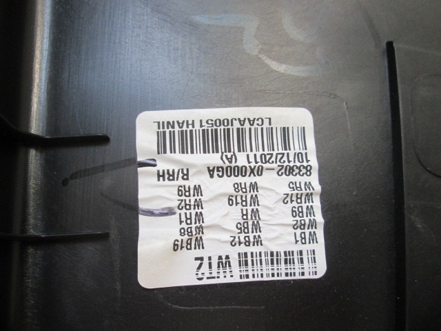 VRATNI PANEL OEM N. PNPDTHYI10PAMK1RBR5P ORIGINAL REZERVNI DEL HYUNDAI I10 PA MK1 R (2010- 2013) BENZINA LETNIK 2012