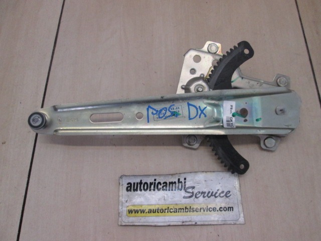 ROCNI SISTEM ZA DVIGOVANJE ZADNJEGA STEKLA  OEM N. 834020X000 ORIGINAL REZERVNI DEL HYUNDAI I10 PA MK1 R (2010- 2013) BENZINA LETNIK 2012