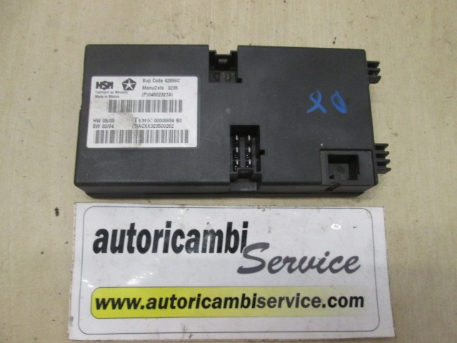 SEDEZNI MODUL OEM N. 04602327AI ORIGINAL REZERVNI DEL JEEP GRAND CHEROKEE WH WK MK3 (05/2005-08/2008) DIESEL LETNIK 2006