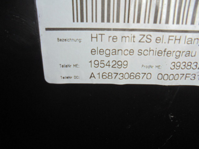 VRATNI PANEL OEM N. PNPDTMBCLASAW168RBR5P ORIGINAL REZERVNI DEL MERCEDES CLASSE A W168 V168 R (2001 - 2005) DIESEL LETNIK 2002