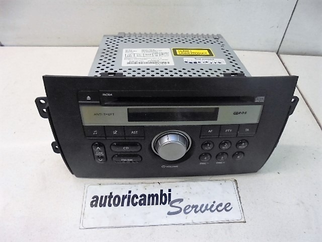 RADIO CD / OJACEVALNIK / IMETNIK HIFI OEM N. 39101-79J0 ORIGINAL REZERVNI DEL FIAT SEDICI FY R (05/2009 - 2014) DIESEL LETNIK 2010