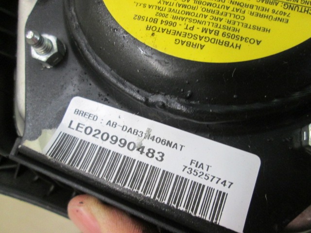 KIT AIRBAG KOMPLET OEM N. 16834 KIT AIRBAG COMPLETO ORIGINAL REZERVNI DEL LANCIA LYBRA 839 BER/SW (1999 - 2006) DIESEL LETNIK 2002