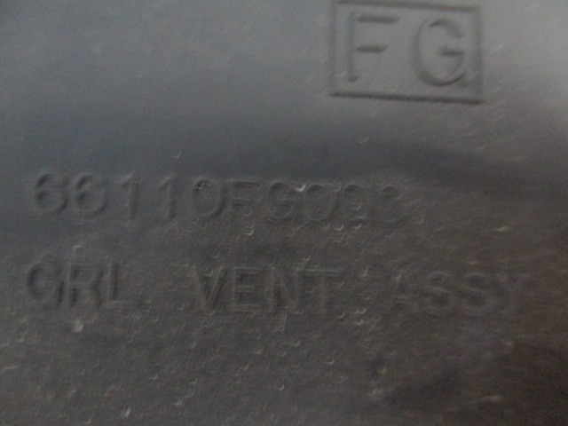 ODVOD ZRAKA OEM N. 66110FG000 ORIGINAL REZERVNI DEL SUBARU IMPREZA GR GH G3 (06/2007 - 04/2013) BENZINA/GPL LETNIK 2009