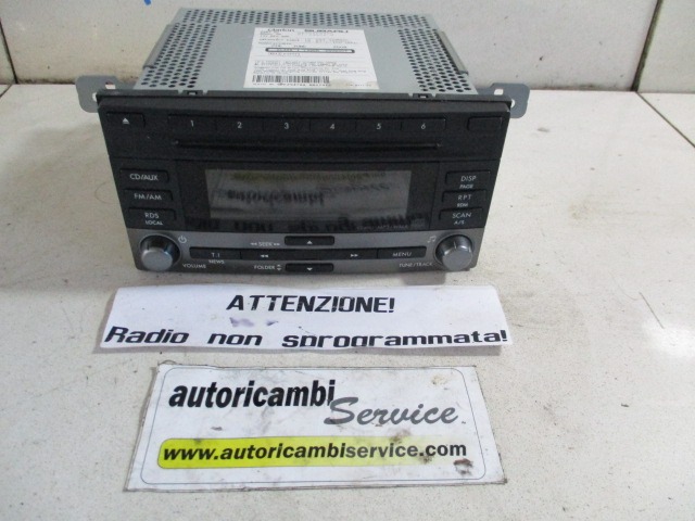 RADIO CD / OJACEVALNIK / IMETNIK HIFI OEM N. 86201FG400 ORIGINAL REZERVNI DEL SUBARU IMPREZA GR GH G3 (06/2007 - 04/2013) BENZINA/GPL LETNIK 2009