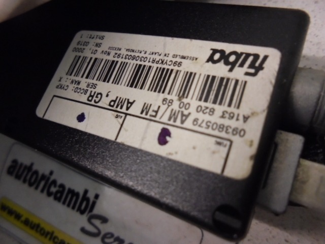 OJACEVALEC / ANTENA OEM N. A1638200089 ORIGINAL REZERVNI DEL MERCEDES CLASSE ML W163 (1997 - 2006) DIESEL LETNIK 2001