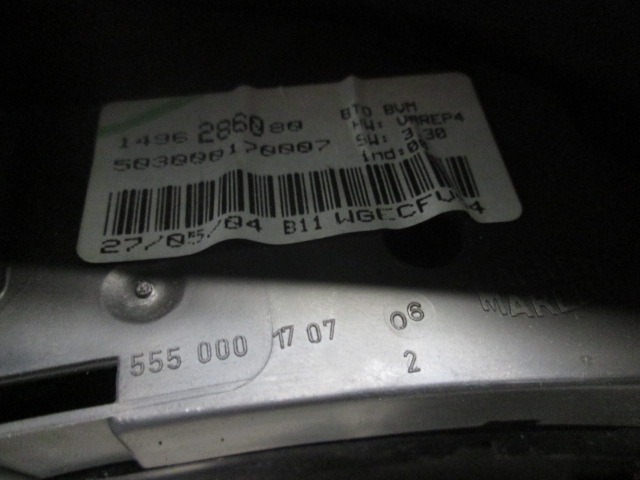 KILOMETER STEVEC OEM N. 1496286080 ORIGINAL REZERVNI DEL PEUGEOT 807 E (2002 - 2008) DIESEL LETNIK 2004