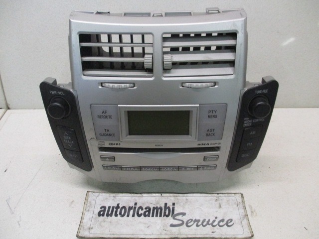 RADIO CD / OJACEVALNIK / IMETNIK HIFI OEM N. 86120-0D210 ORIGINAL REZERVNI DEL TOYOTA YARIS P9 MK2 (01/2006 - 2009) DIESEL LETNIK 2007